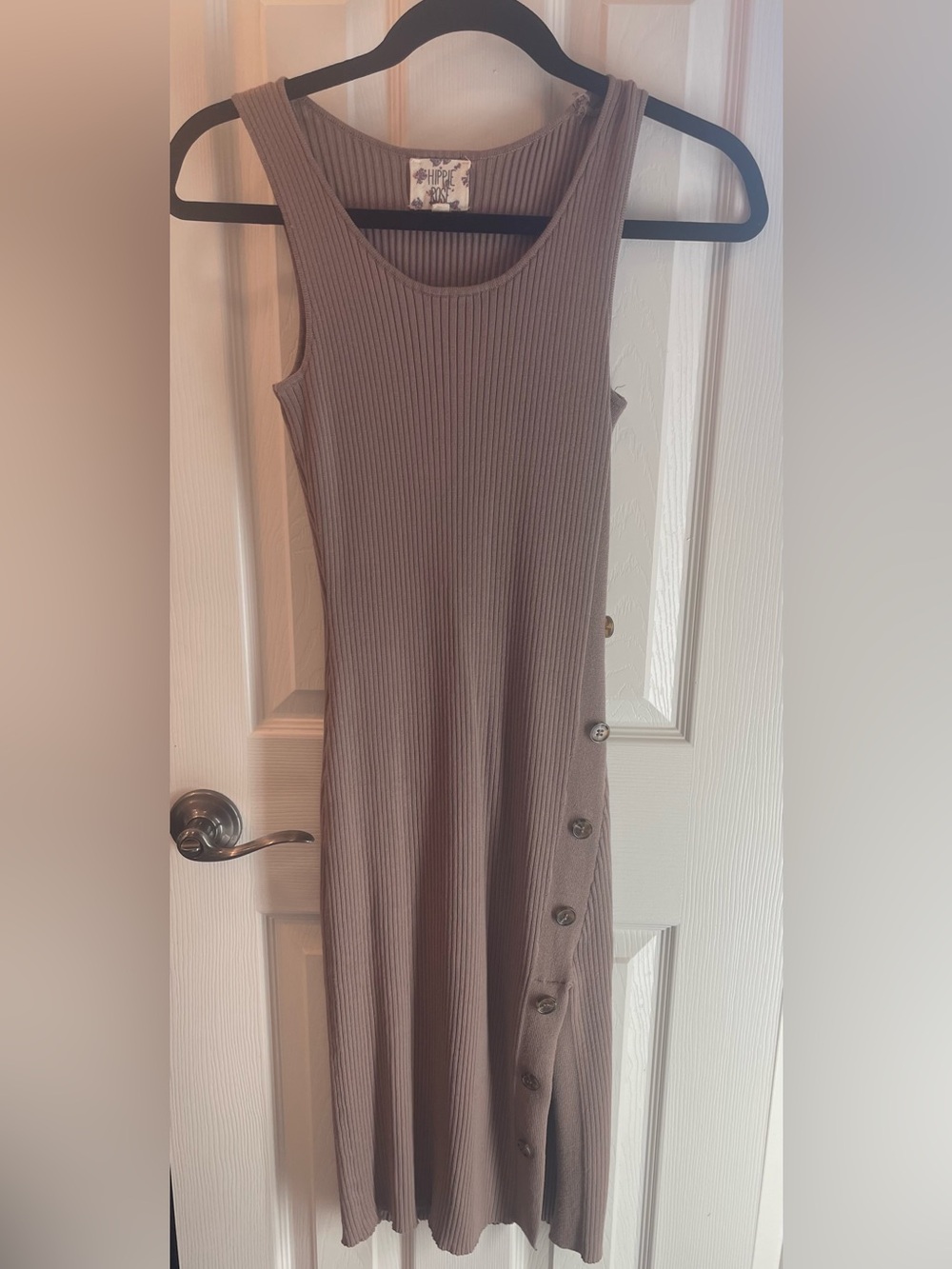 Sleeveless Ribbed Midi Dress